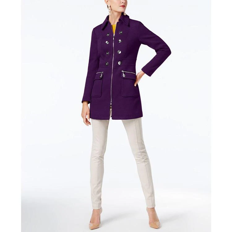 商品INC International|I.N.C. Button-Trim Coat, Created for Macy's,价格¥569,第1张图片