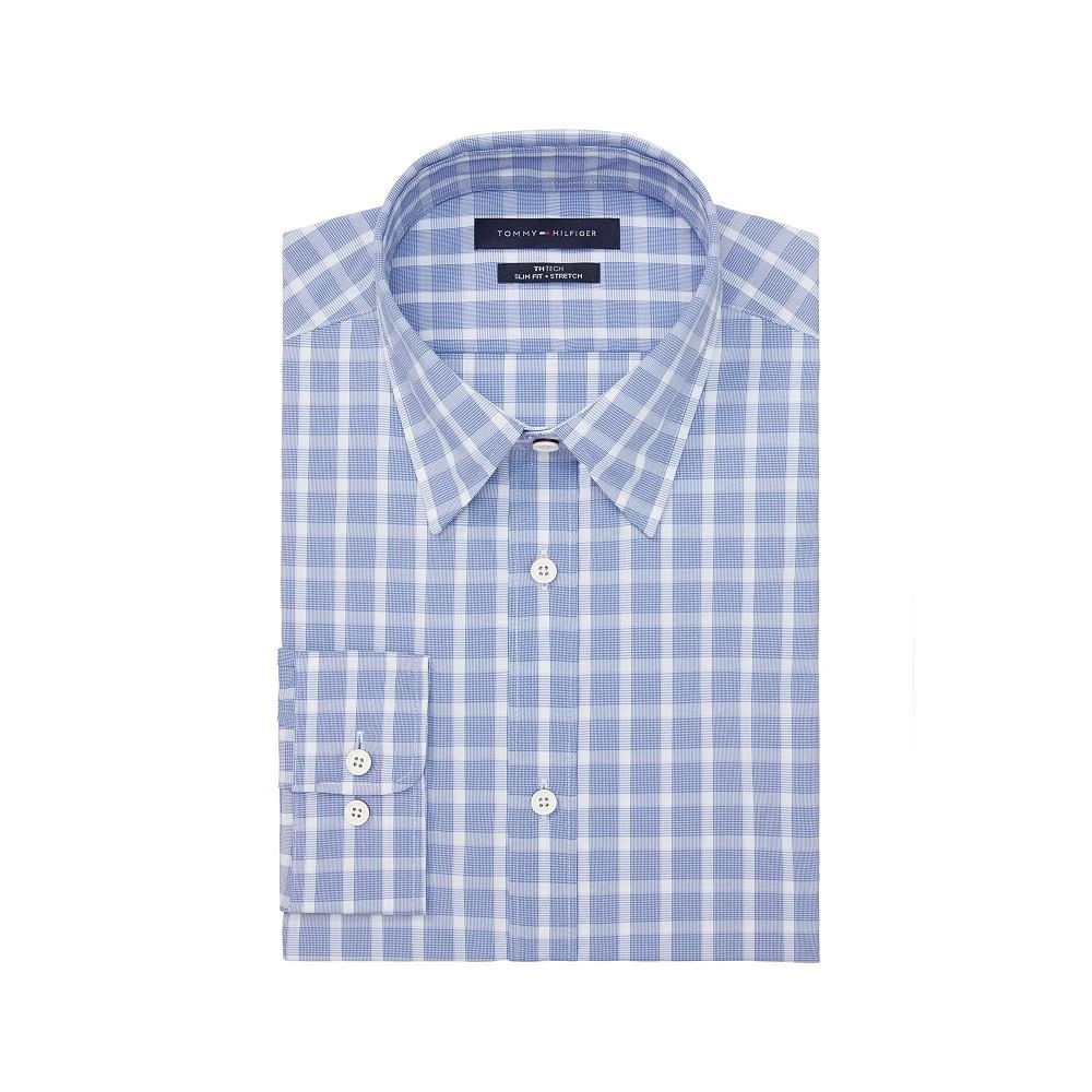 商品Tommy Hilfiger|Men's Th Tech No-Tuck Slim Fit Stretch Dress Shirt,价格¥239,第1张图片