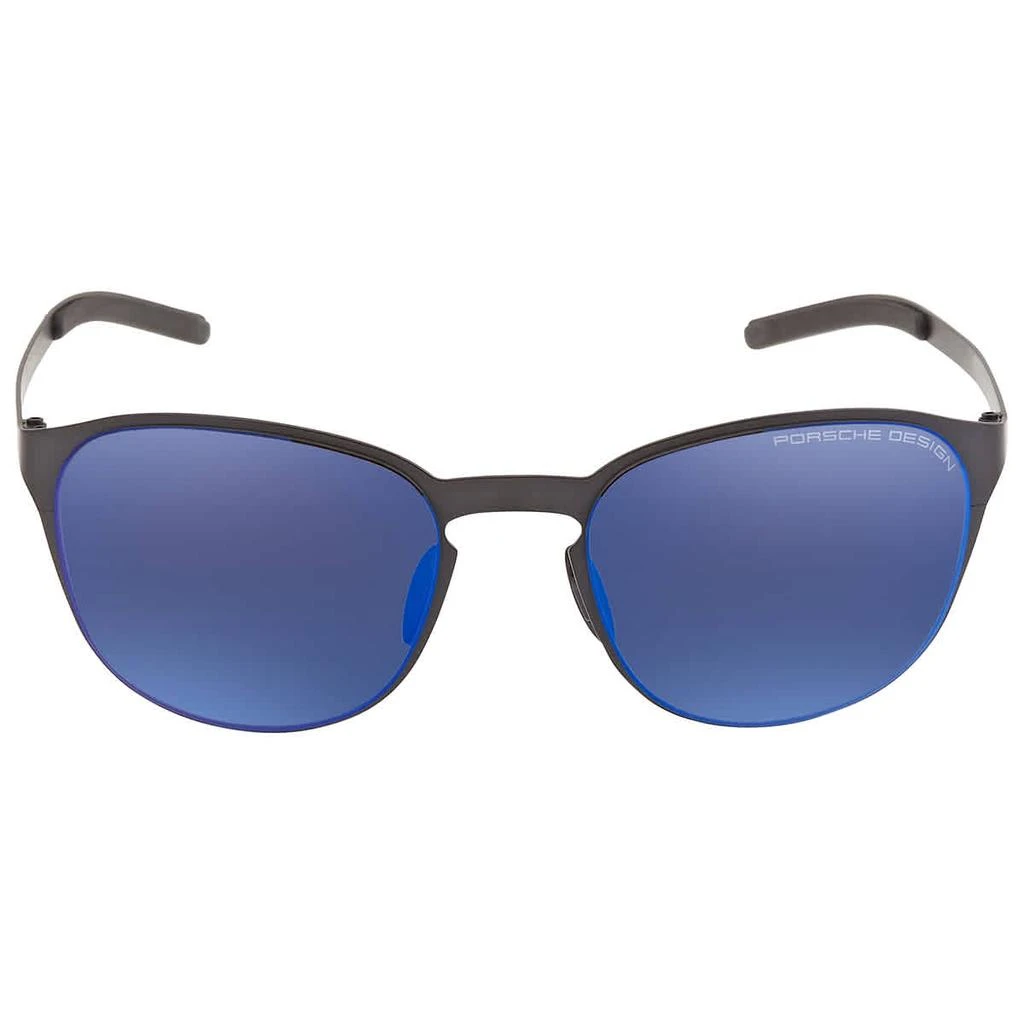 商品Porsche Design|Blue Silver Mirror Oval Unisex Sunglasses P8666 A 55,价格¥825,第2张图片详细描述