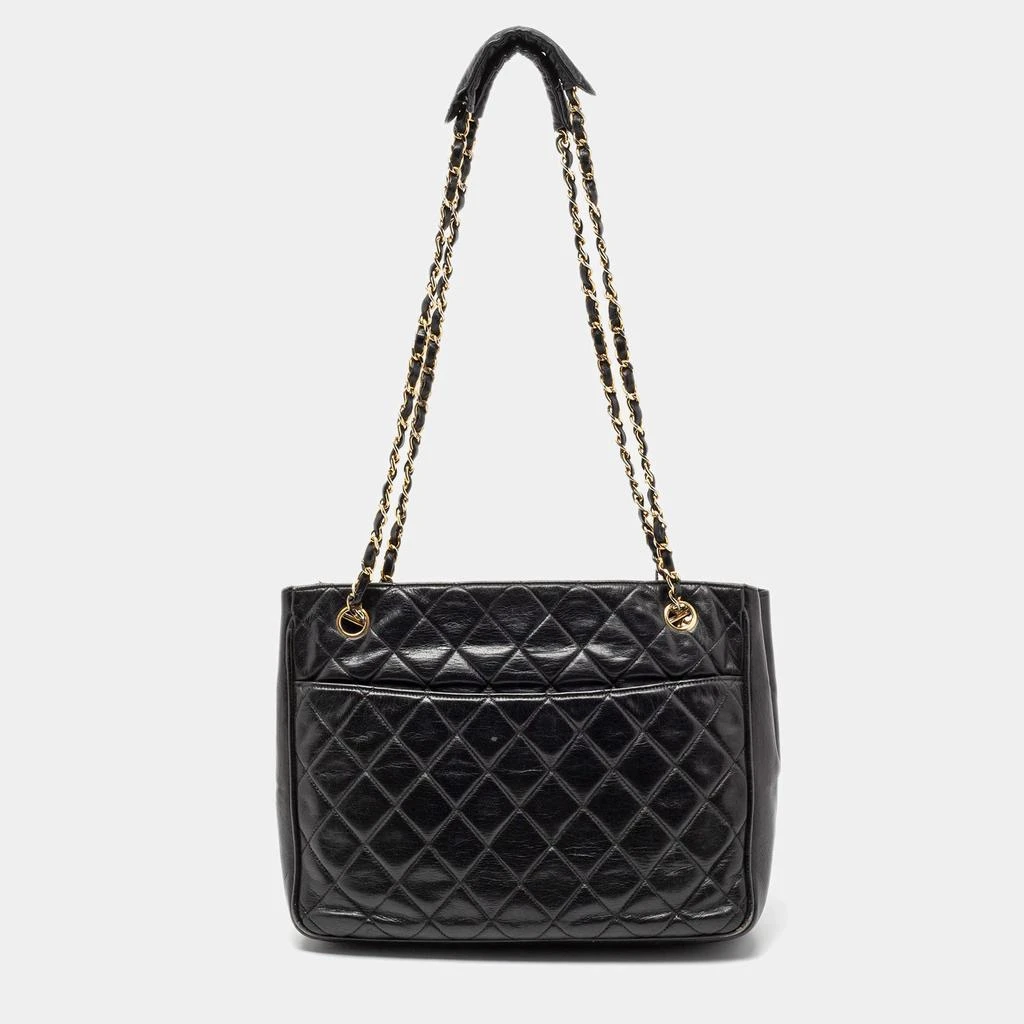 商品[二手商品] Chanel|Chanel Black Quilted Leather Vintage Tote,价格¥6654,第1张图片