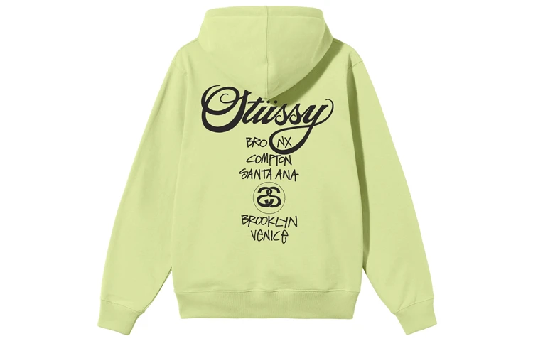 商品[国内直发] STUSSY|世界巡游系列 World Tour Hoodie Logo连帽卫衣 男女同款,价格¥1245,第10张图片详细描述