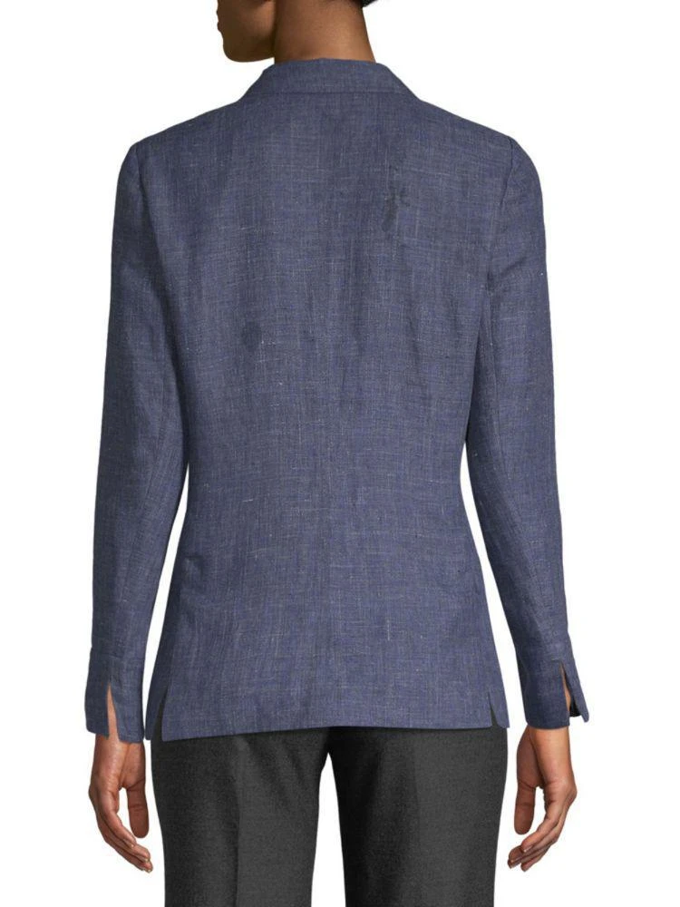 商品Lafayette 148 New York|Alba Notch Lapel Linen Jacket,价格¥2320,第2张图片详细描述