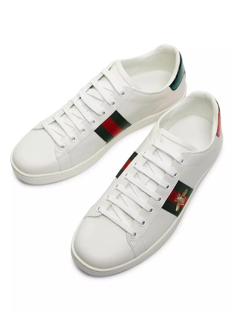 商品Gucci|New Ace Bee Embroidered Sneakers,价格¥6699,第4张图片详细描述