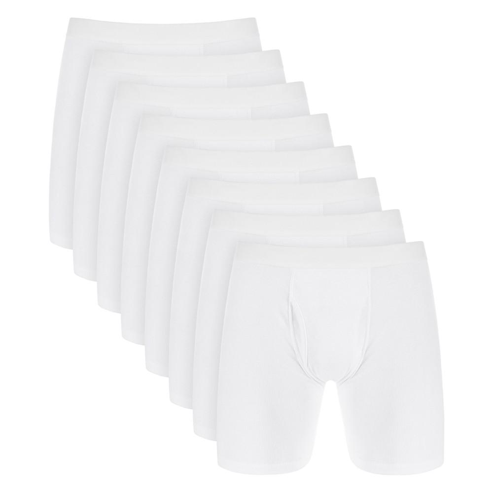 Men's Boxer Briefs, 8-Pack, Created for Macy's商品第1张图片规格展示