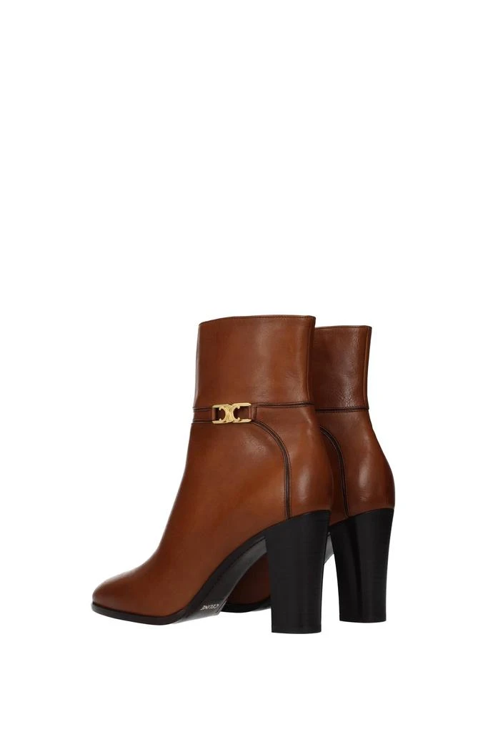 商品Celine|Ankle boots Leather Brown Dark Brown,价格¥5682,第4张图片详细描述