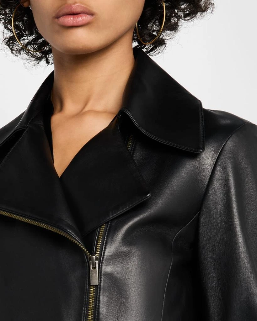 Leather Zip-Front Jacket 商品
