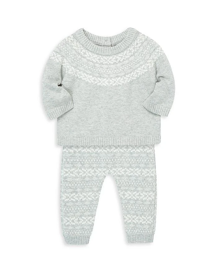 商品Little Me|Unisex Fairisle Sweater and Pants Set - Baby,价格¥283,第3张图片详细描述
