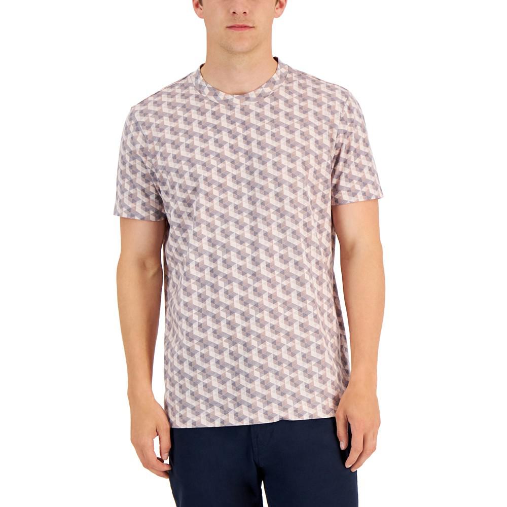 Men's Hexa Geometric-Print T-Shirt, Created for Macy's商品第1张图片规格展示