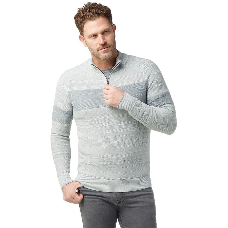 商品SmartWool|Ripple Ridge Stripe 1/2-Zip Sweater - Men's,价格¥548,第1张图片
