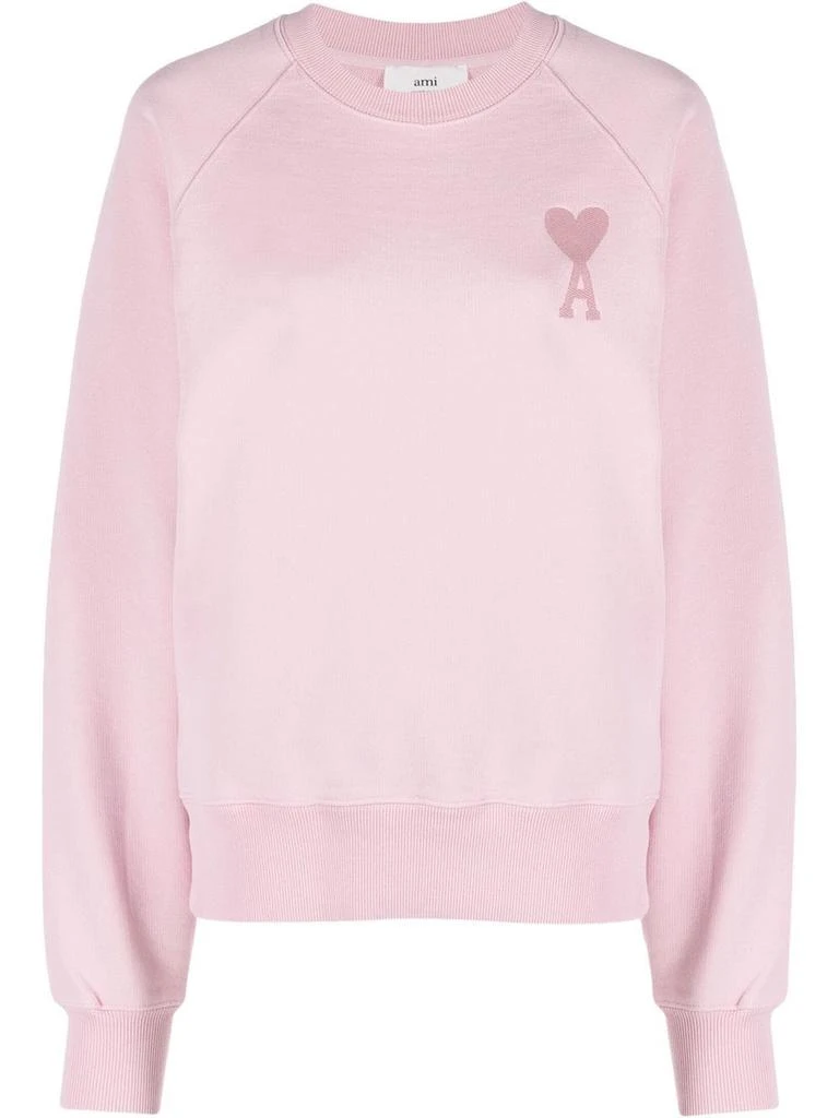 商品AMI|AMI De Coeur Sweatshirt Pale Pink,价格¥2268,第1张图片