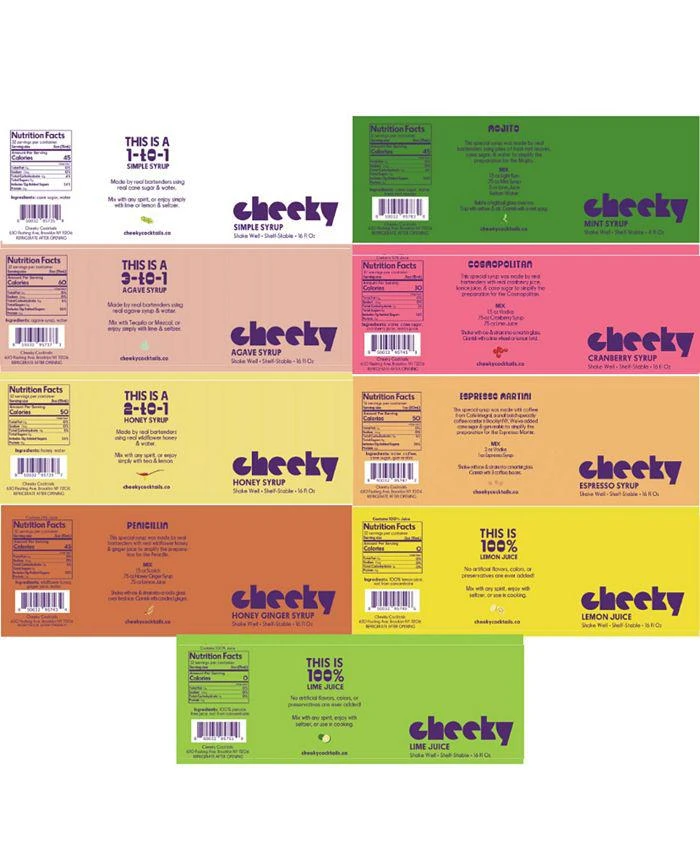 商品Cheeky Cocktails|Full Assortment - 16oz,价格¥1504,第2张图片详细描述