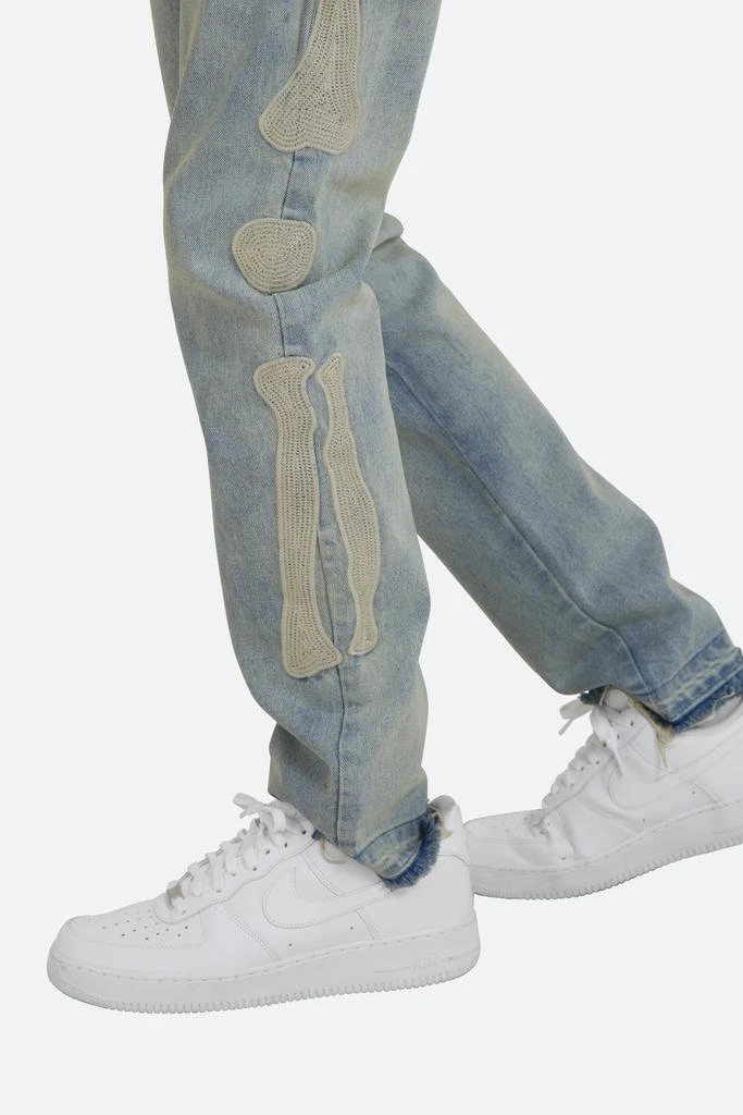 商品MNML|D199 Skeleton Straight Denim - Blue/White,价格¥542,第2张图片详细描述