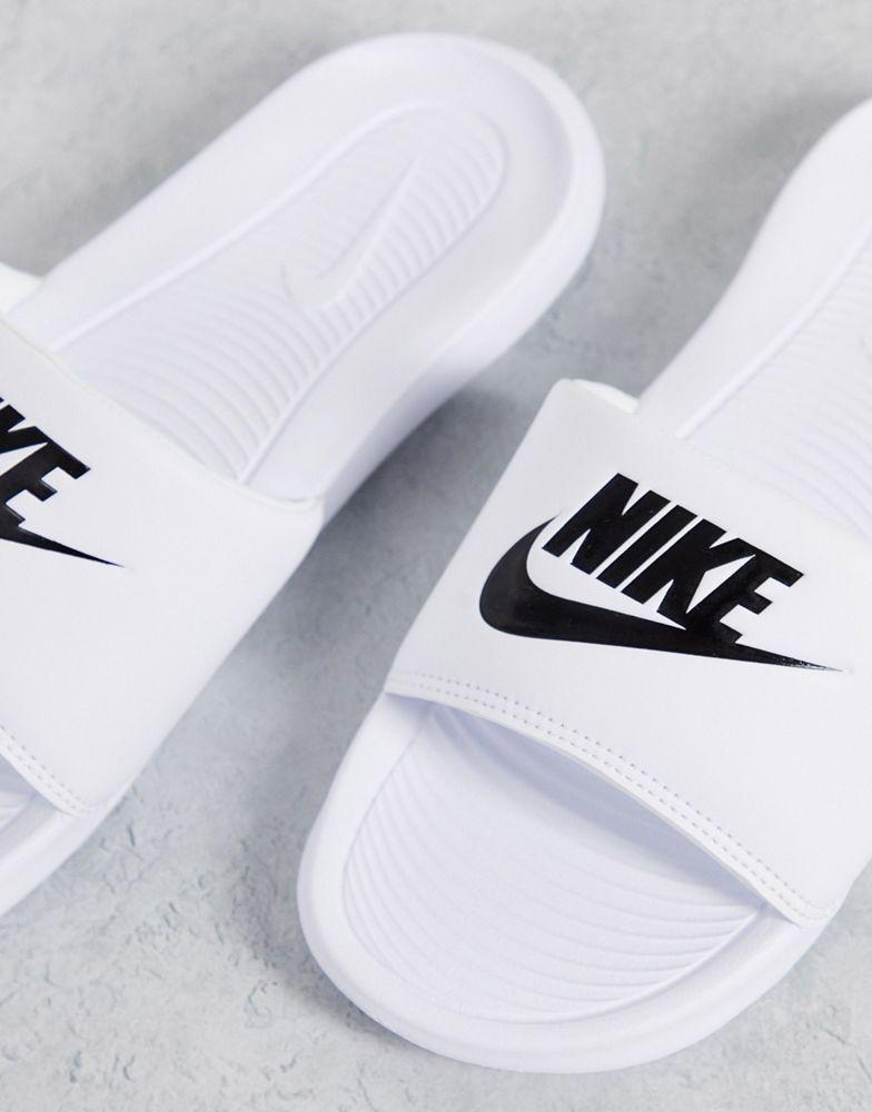 Nike Victori sliders in white商品第3张图片规格展示