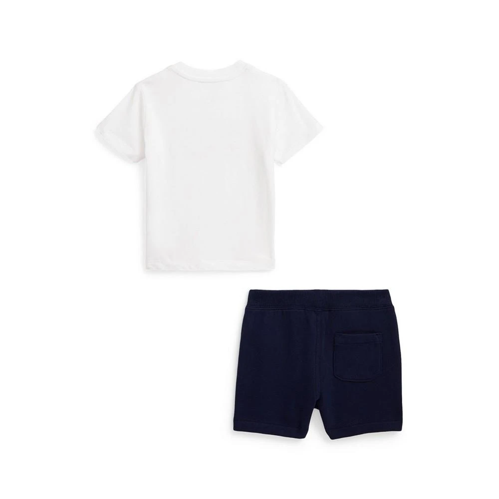 商品Ralph Lauren|Baby Boys Flag T Shirt and Shorts, 2 Piece Set,价格¥261,第2张图片详细描述