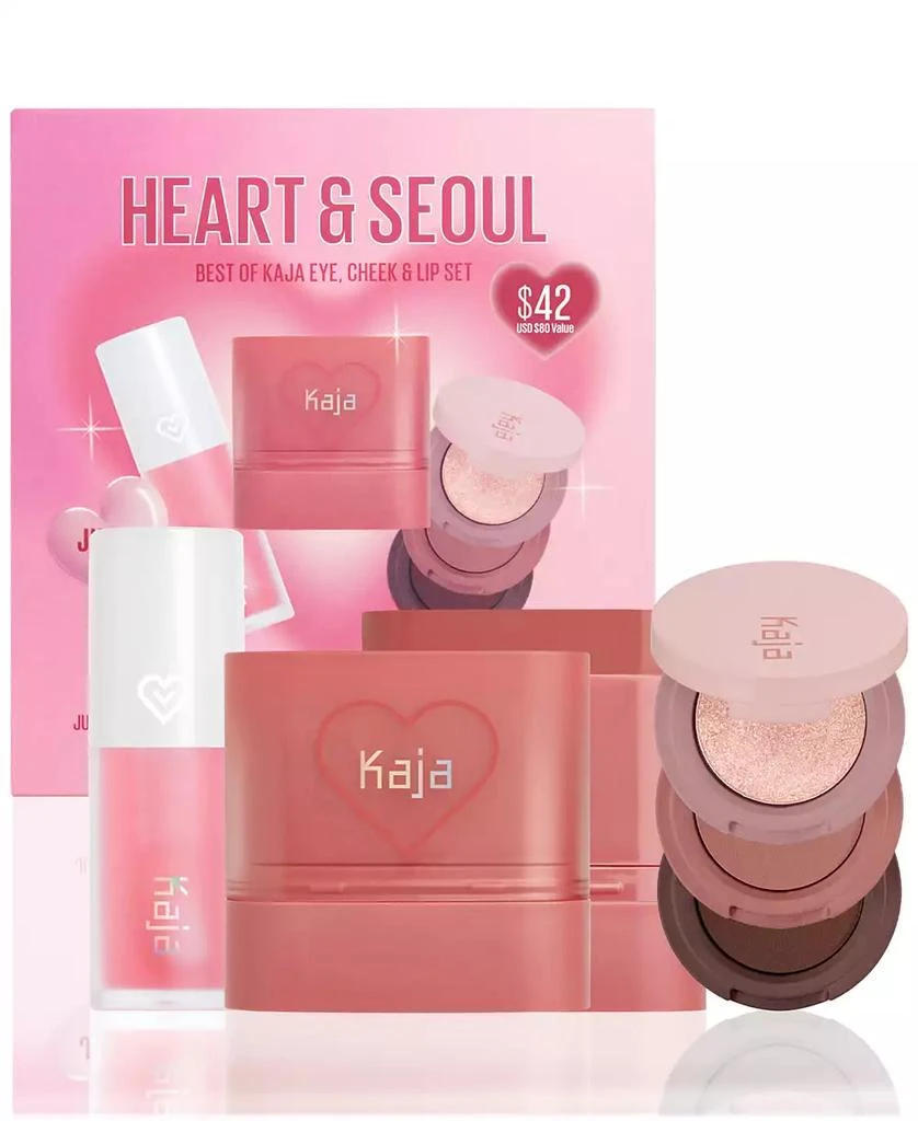 商品Kaja|3-Pc. Heart & Seoul Best Of Kaja Eye, Cheek & Lip Set,价格¥316,第1张图片