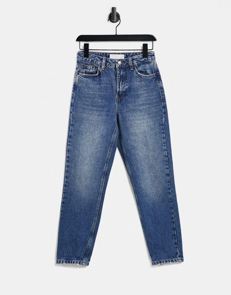 Topshop Mom jean in indigo商品第1张图片规格展示