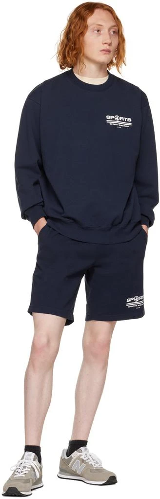 商品Sporty & Rich|Navy 'Sports' Sweatshirt,价格¥653,第4张图片详细描述