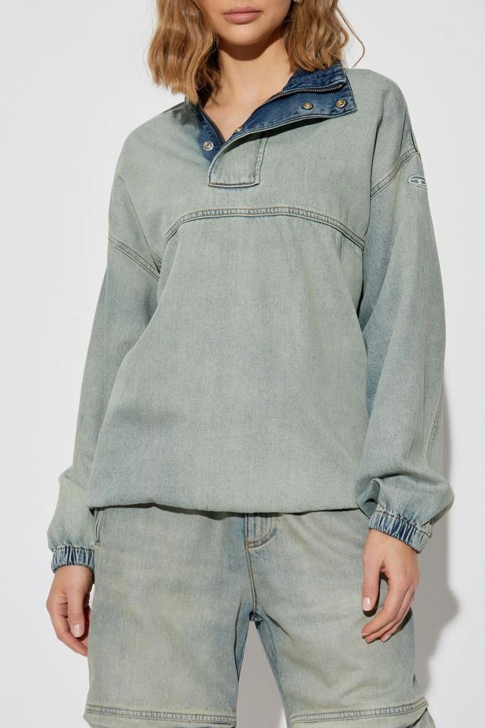 商品Diesel|Denim sweatshirt D-FLOW-S1,价格¥3280,第3张图片详细描述