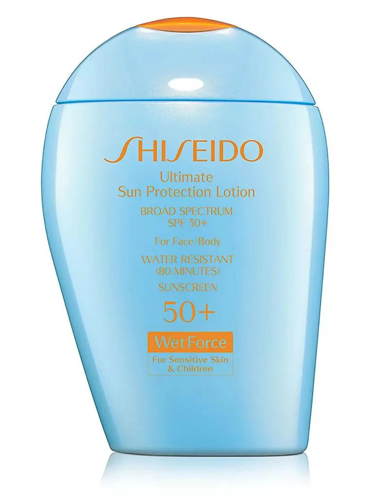 商品Shiseido|Ultimate Sun Protection Lotion WetForce for Sensitive Skin & Children Broad Spectrum SPF 50+,价格¥317,第1张图片