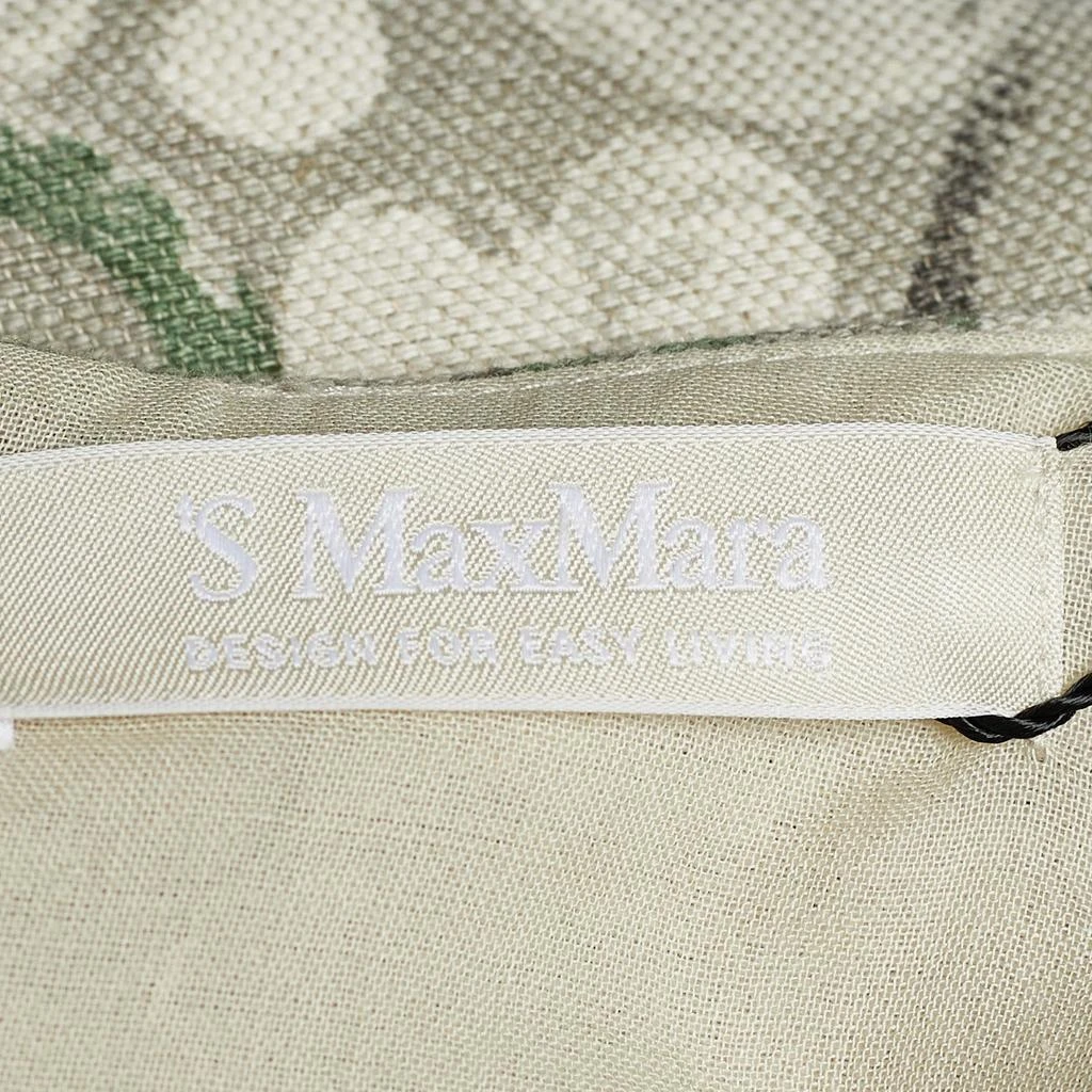 商品[二手商品] S'MAX MARA|S'Max Mara Grey Printed Linen Sleeveless Dress L,价格¥1075,第4张图片详细描述