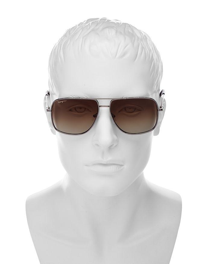Men's Brow Bar Aviator Sunglasses, 60mm商品第2张图片规格展示