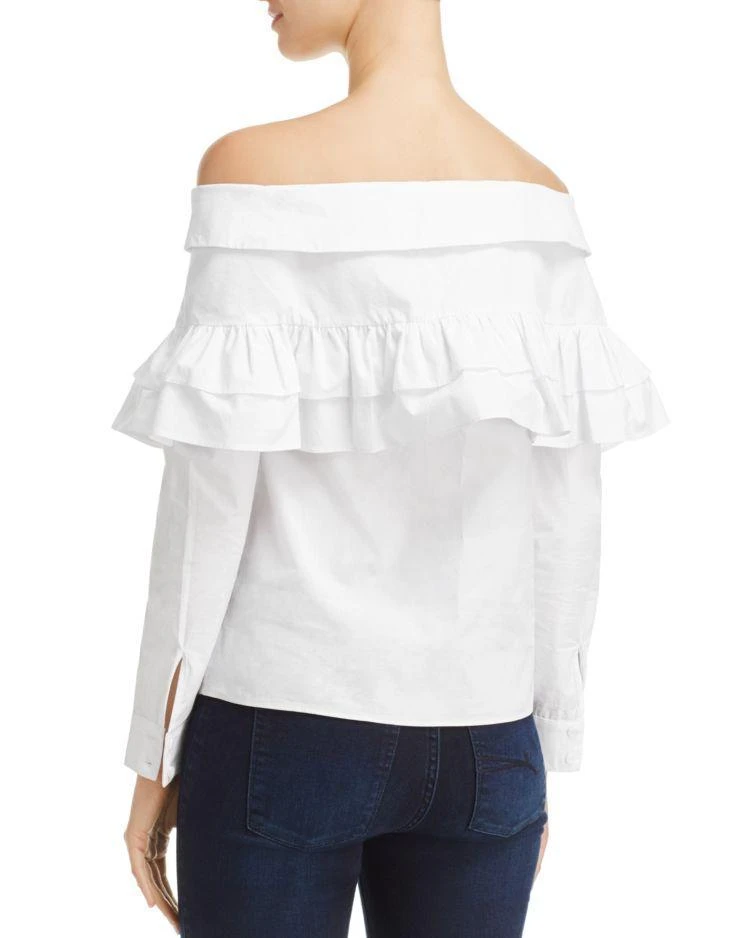 商品Endless Rose|Ruffled Off-the-Shoulder Shirt,价格¥292,第2张图片详细描述