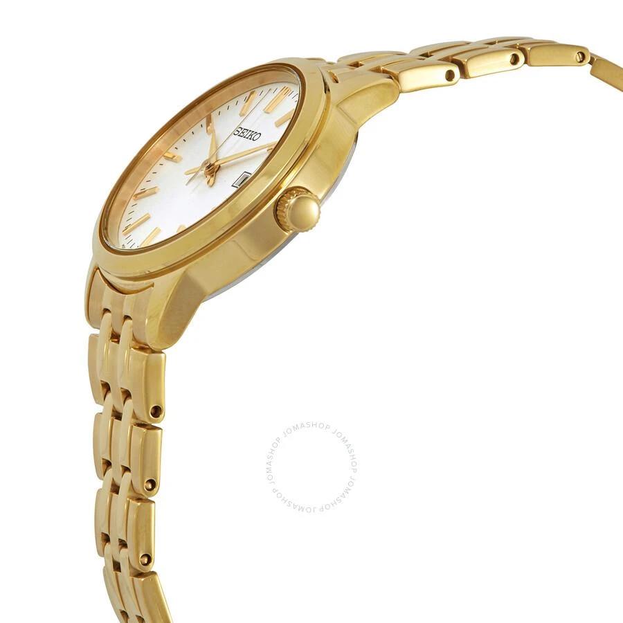 商品Seiko|Classic Quartz White Dial Yellow Gold-tone Ladies Watch SUR412,价格¥858,第2张图片详细描述