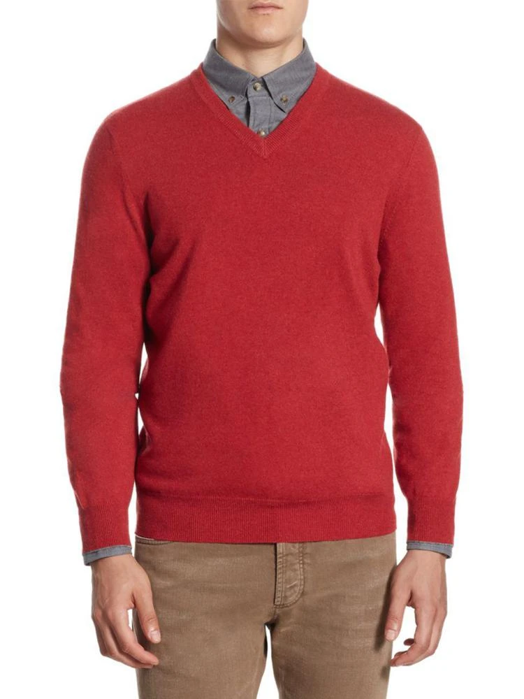 商品Brunello Cucinelli|V-Neck Cashmere 针织衫,价格¥3731,第1张图片