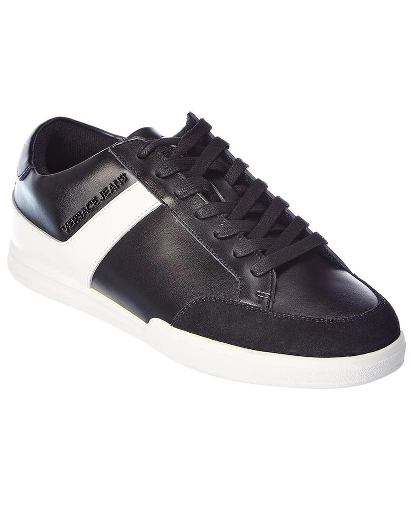 商品Versace|Versace Jeans Leather & Suede Sneaker,价格¥620,第1张图片