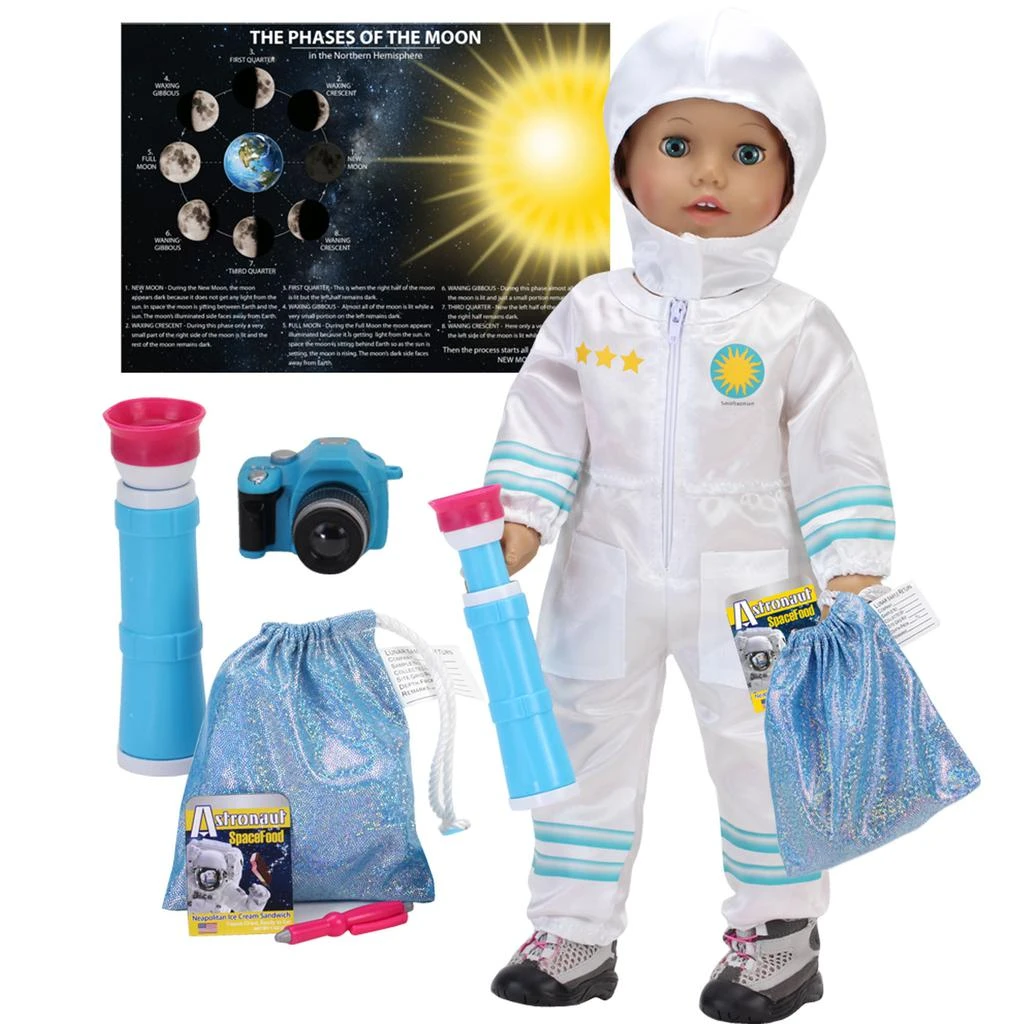 商品Teamson|Sophia’s 8 Piece Smithsonian Astronaut Accessories for 18" Dolls, Multicolor,价格¥208,第1张图片