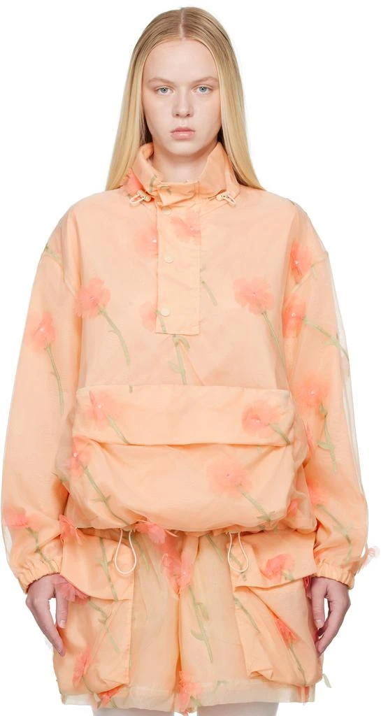 商品Simone Rocha|Pink Carnation Organza Cagoule Jacket,价格¥18117,第1张图片