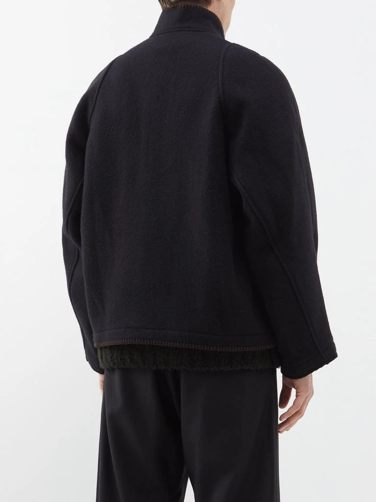 商品3MAN|Blanket-stitched wool-blend jacket,价格¥2675,第5张图片详细描述