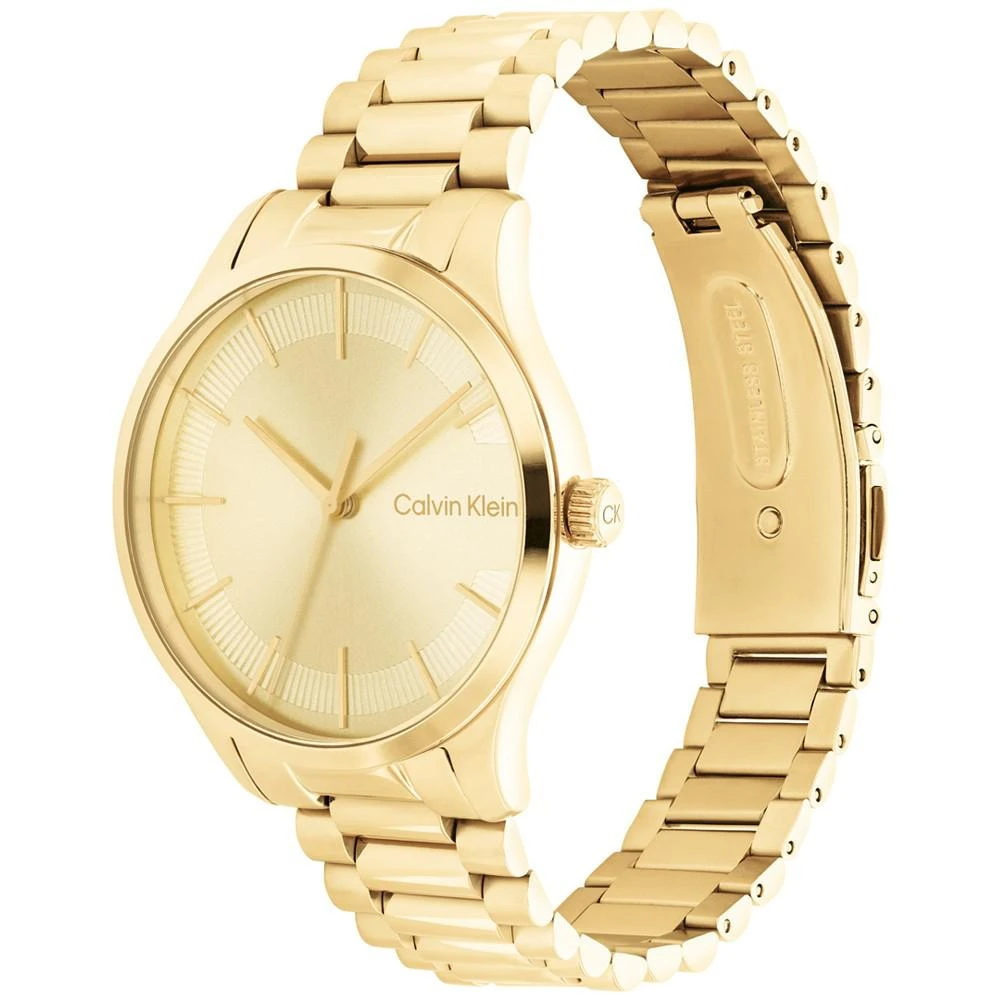 商品Calvin Klein|Gold-Tone Bracelet Watch 35mm,价格¥1351,第2张图片详细描述