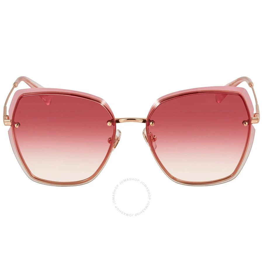 商品BOLON|Sierra Pink Gradient Butterfly Ladies Sunglasses BL7053 A30,价格¥243,第1张图片