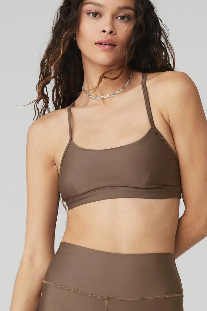 商品Alo|Airlift Intrigue Bra - Hot Cocoa,价格¥371,第4张图片详细描述