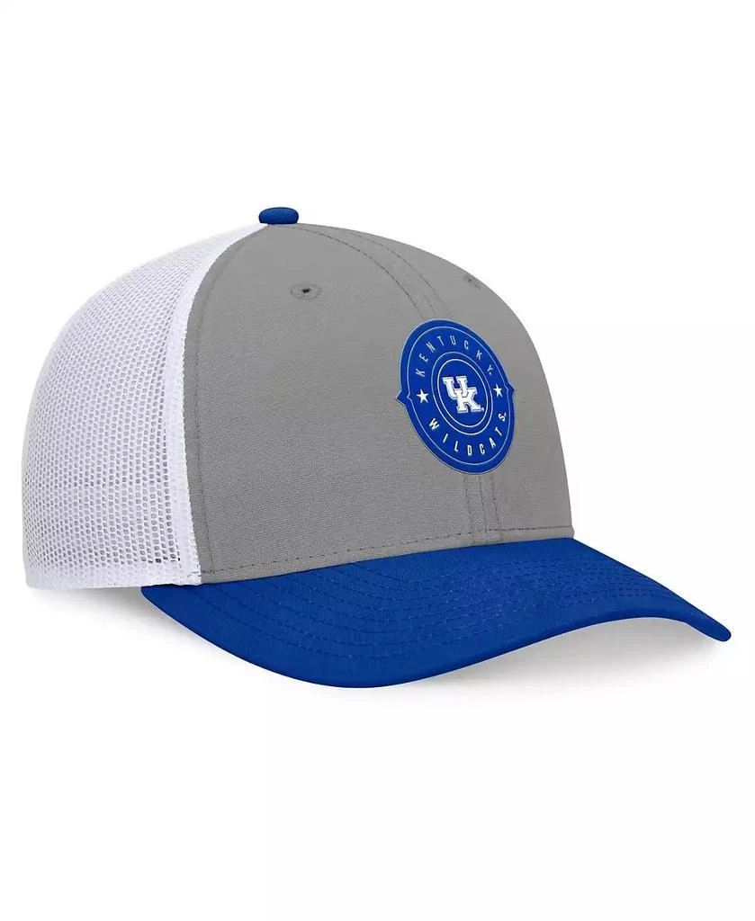 商品Top of the World|Men's Gray/Royal Kentucky Wildcats Rob Trucker Adjustable Hat,价格¥193,第3张图片详细描述