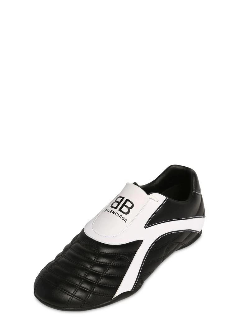 商品Balenciaga|Zen Logo Faux Leather Sneakers,价格¥2473,第3张图片详细描述