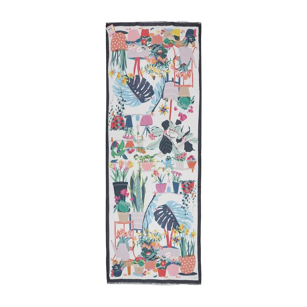 商品Kate Spade|Women's Flower Pot Jungle Oblong Scarf,价格¥524,第2张图片详细描述