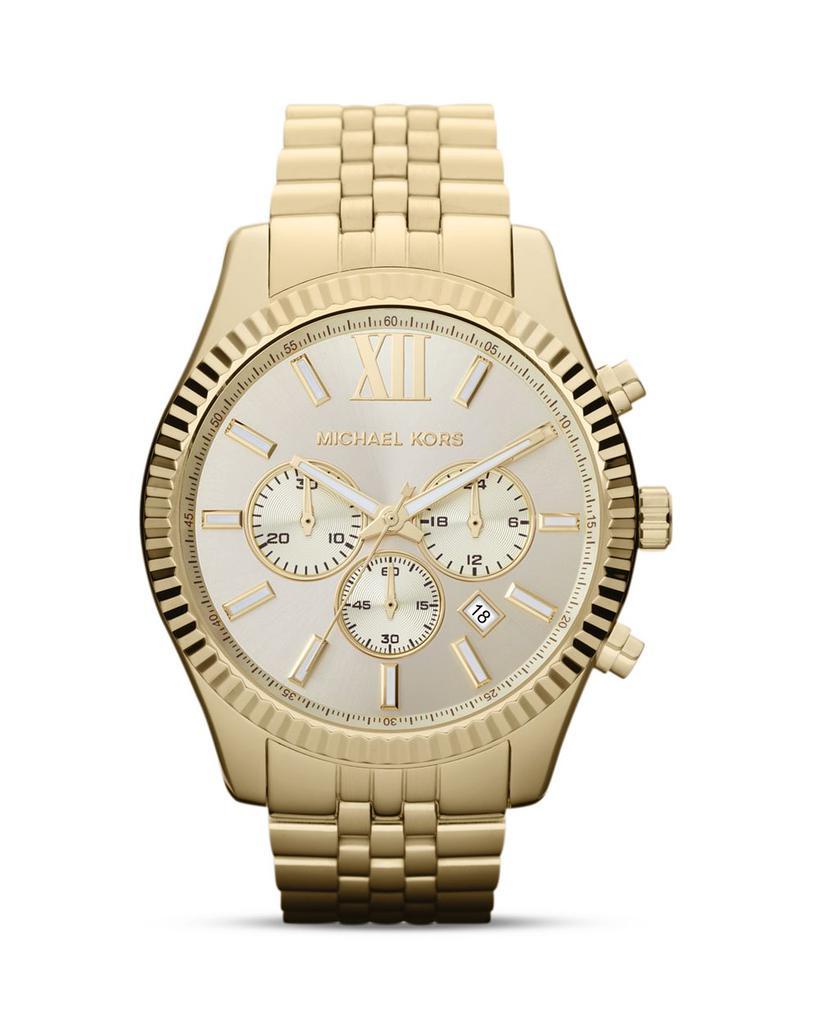 商品Michael Kors|Lexington Watch, 45mm,价格¥2208,第1张图片