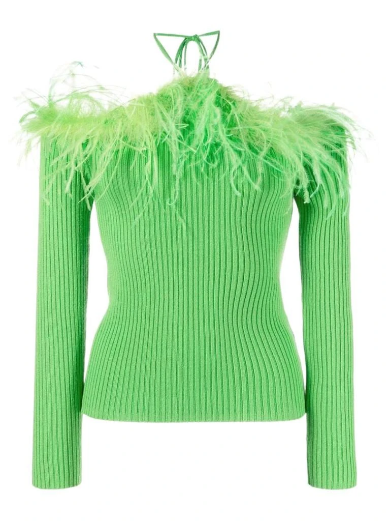 商品GIUSEPPE DI MORABITO|Giuseppe Di Morabito Womens Green Other Materials Top,价格¥5522,第1张图片