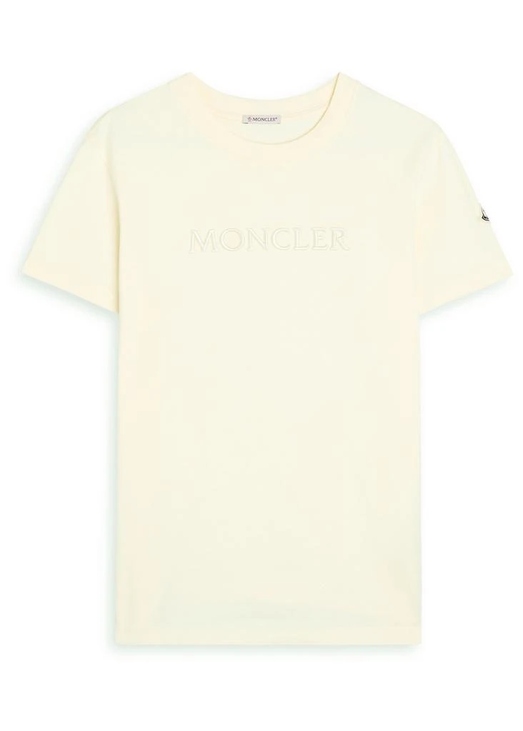 商品Moncler|Logo-embroidered cotton T-shirt,价格¥2667,第1张图片