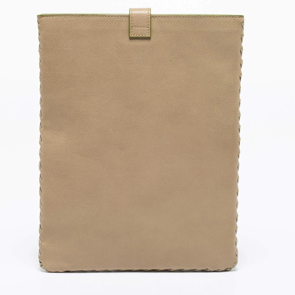商品[二手商品] Bottega Veneta|Bottega Veneta Beige/Green Intrecciato Leather iPad Case,价格¥2012,第3张图片详细描述