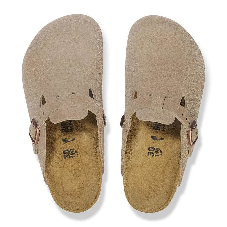 商品Birkenstock|Kids Suede Leather Boston Clogs,价格¥513,第3张图片详细描述