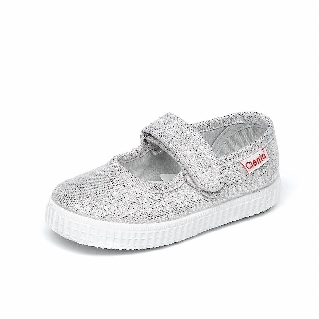 商品Cienta|Girl's Mary Jane Flat Shoes In Silver Metallic,价格¥255,第2张图片详细描述