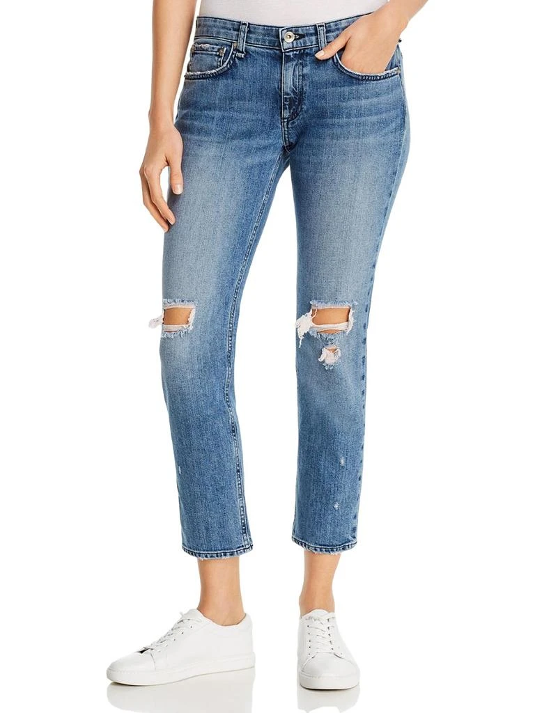 商品Rag & Bone|Dre Womens Low Rise Slim Boyfriend Jeans,价格¥744,第1张图片