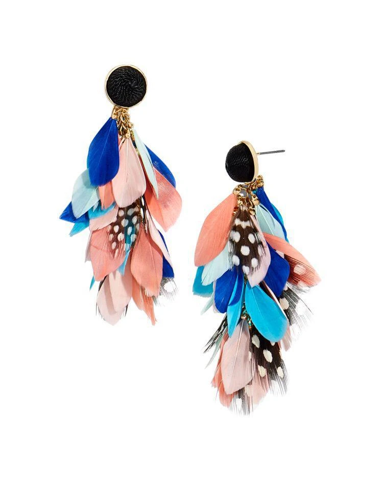 商品BAUBLEBAR|Mottled 人造羽毛耳饰,价格¥282,第1张图片