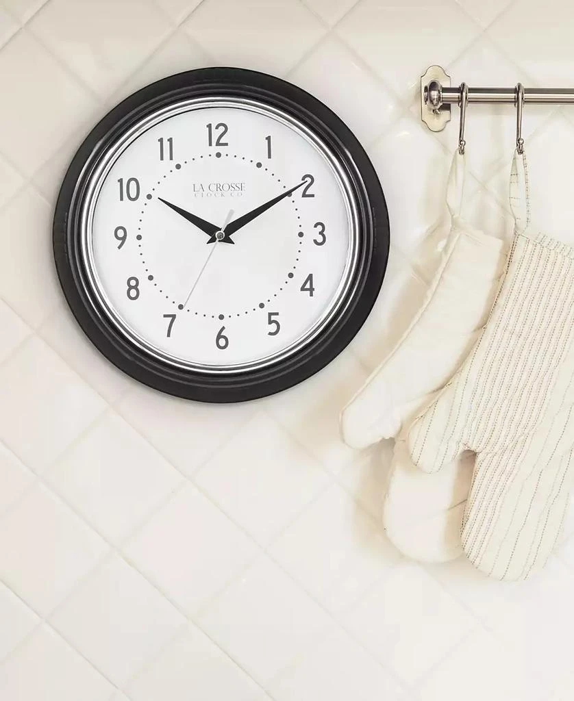 商品La Crosse Technology|Clock 404-3624B 9.5" Retro Diner Quartz Wall Clock,价格¥149,第4张图片详细描述