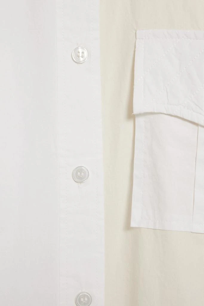 商品Ganni|Oversized two-tone organic cotton-poplin shirt,价格¥653,第4张图片详细描述