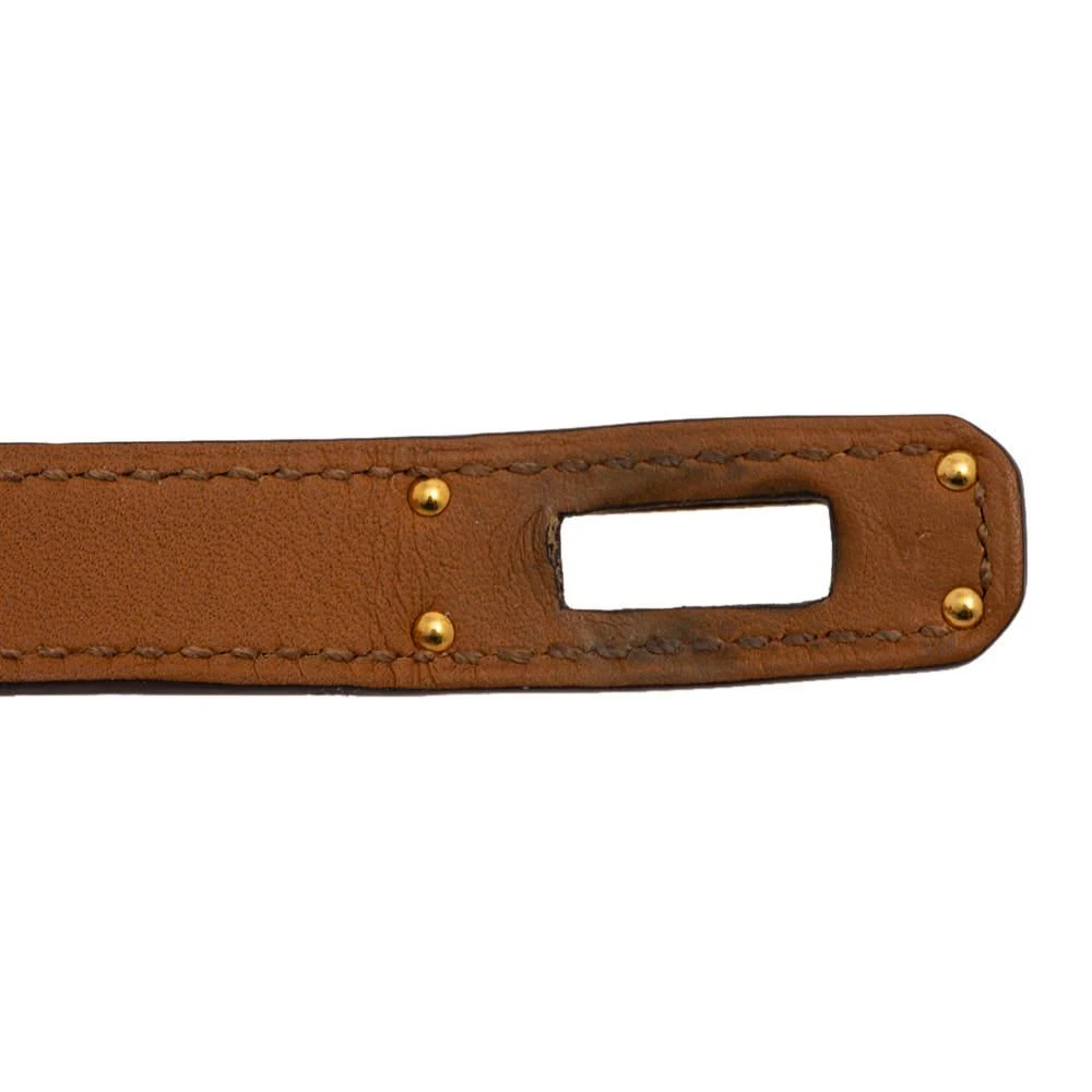 Hermes Red Epsom Leather Gold Plated Double Wrap Kelly Bracelet 商品