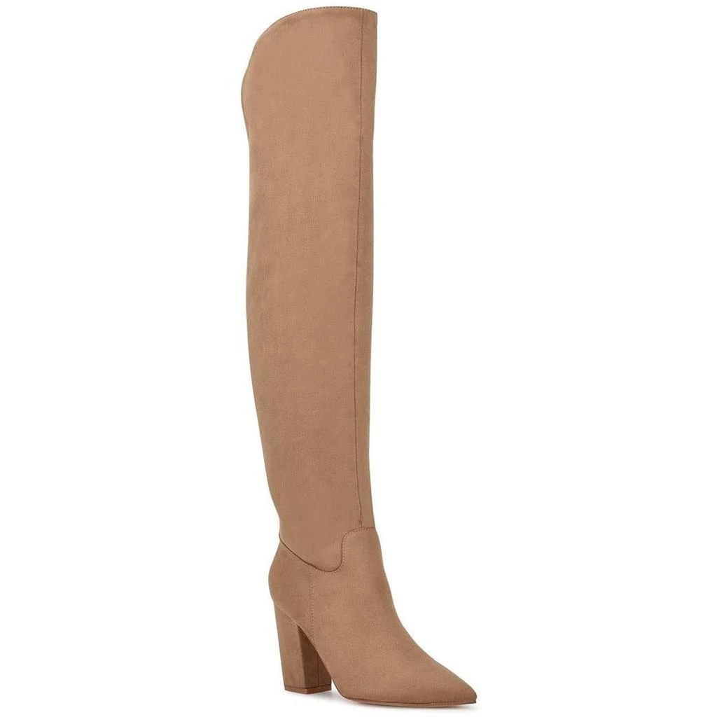 商品Nine West|Nine West Womens Go For It 2 Faux Suede Block Heel Knee-High Boots,价格¥435,第1张图片